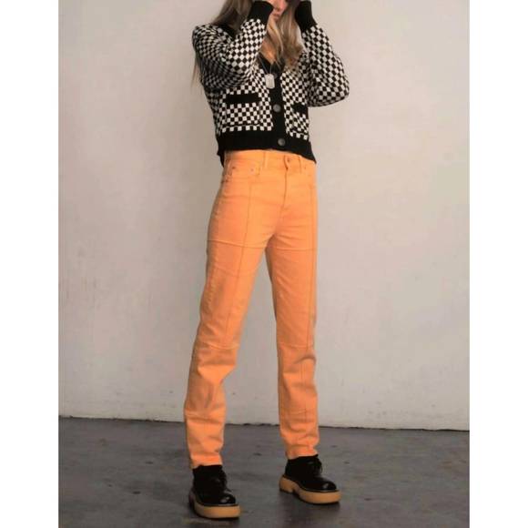 NEW PISTOLA cassie super high rise straight jean in nectar - Picture 4 of 5